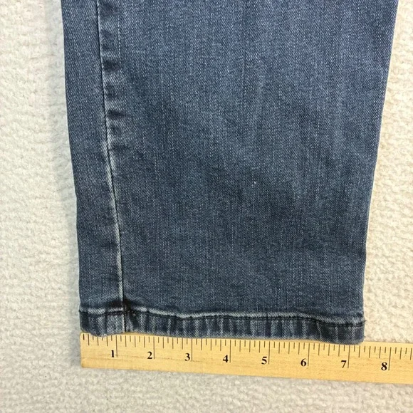 Levis 514 Straight Jeans Men 32x36 Blue Fade Stretch Casual Tall Whiskered Denim - Picture 6 of 7